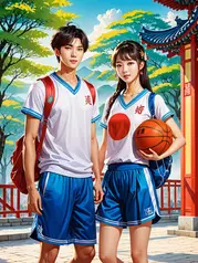 《小傻瓜，放学来看帅哥》