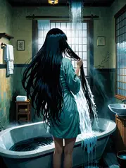 浴室里的长发贞子